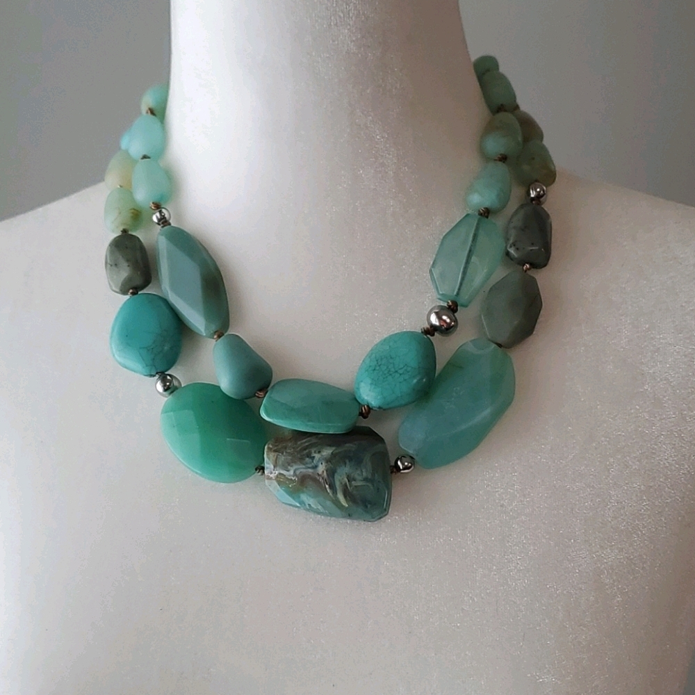 Chico's Janya Turquoise Necklace - Picture 2 of 4